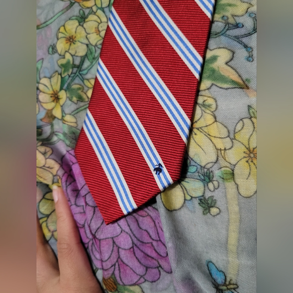 Mini BB#1 Rep Red Silk Tie